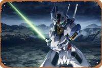 เหมาะสำหรับพกพา Gundam-โปสเตอร์อนิเมะซูเปอร์หุ่นยนต์ Taisen ที่นิยมถ้ำศิลปะตกแต่งผนังย้อนยุค,บาร์,สำนักงาน,สโมสร,โรงรถ,บ้าน,คาเฟ่โลหะคลาสสิกวินเทจป้ายดีบุก8X12นิ้ว