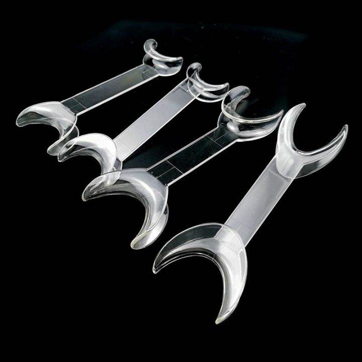 4pcs-dental-transparent-double-headed-t-shape-intraoral-cheek-lip-retractor-opener-large-small-dental-supplies