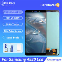 6.3นิ้ว A9 2018จอแสดงผลสำหรับ Samsung Galaxy A920 LCD Touch Screen Digitizer ASSEMBLY พร้อมกรอบฟรี Shi DROP