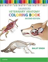 Veterinary Anatomy Coloring Book, 2ed - ISBN : 9781455776849 แถมฟรีดินสอสี - Meditext