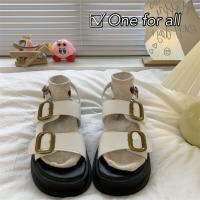 [ส่งเร็วพิเศษ!] One for all พร้อมส่งจากไทย TX410 รองเท้าแตะลำลอง?รองเท้าส้นตึก สูง4cm. Size 35-39? รองเท้าแตะโรมันสวมใส่สบายมาก รองเท้าแตะแฟชั่นสำหรับผู้หญิง