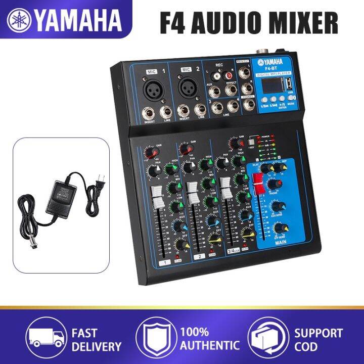 Yamaha 4 Channel Audio Mixer USB Bluetooth Sound Mixer with equalizer Lazada PH