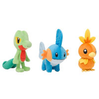 Mudkip Torchic Treecko Plush ของเล่น Pokemon Peluche ตุ๊กตาตุ๊กตาเริ่มต้น Kawaii Elf ผสมวันเด็กคริสต์มาสของขวัญ-WJJEE SHOP