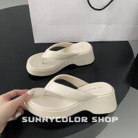 ◘✘ SUNNYCOLOR รองเท้าแตะหญิง การออกนอกบ้าน รองเท้าแตะ ลำลองสำหรับผู้หญิง รองเท้าแตะ รองเท้าแตะสําหรับใส่ในชายหาด B26G0BI