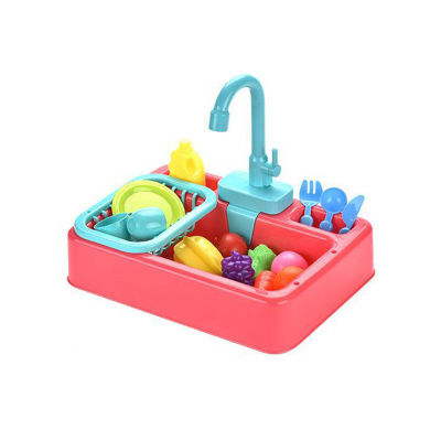 Kids Mini Water Dispenser Kawaii Electric Dishwasher Pretend Play House Games Role Playing Food Summer Kitchen Toys Girls Infant