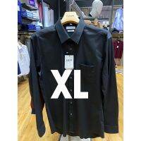 ?สินค้าขายดี? [XL](เคลียของ เลิกขาย 90%!) GUY LAROCHE เสื้อเชิ้ตสีพื้น EXTRA FIT สีดำ(BAB6300P0)