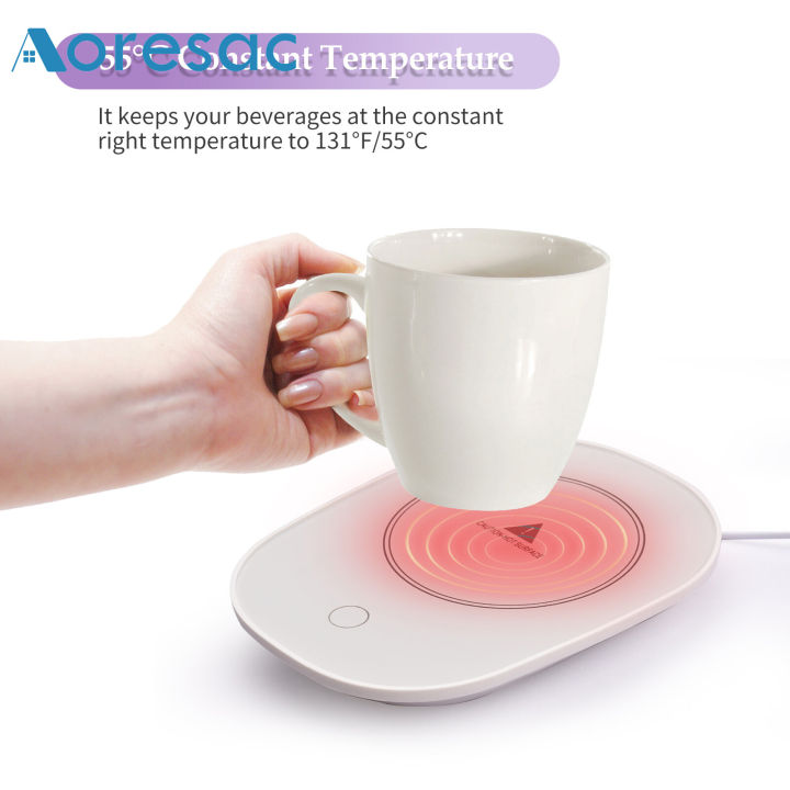 Cordless Coffee Mug Warmer Portable Keep Drink Warm Heating Heating Plate  Auto Shut Off 10W USB Beverage Warmers for Desk Coffee