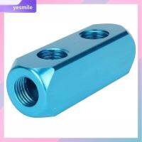 YESMILE 1/4ค่ะ ท่ออากาศท่อร่วมอินไลน์ สีฟ้าสีฟ้า 2ทาง5พอร์ต เครื่องอัดอากาศแบบ PNEUMATIC ทนทานต่อการใช้งาน อลูมิเนียมอลูมินัม บล็อกการกระจายอากาศ ปั๊ม, คอมเพรสเซอร์