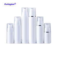 10pcs Empty Airless Bottle Pump Emulsion Tube Container White Vacuum Lotion Bottles Refillable Cosmetics Packing 15ml 30ml 50ml