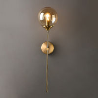 Modern Glass Ball Wall Lamp Sconce Fixture Golden Bedside Lamp Luminaire Wall light Living Room Decor Hallway Lighting Luminaire