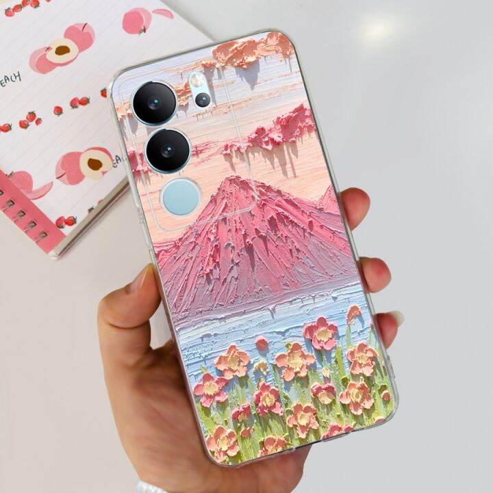 ผ้าหุ้มหลังทาสีรูปเด็กผู้หญิงลายผีเสื้อ-tpu-เคสมือถือซิลิโคนนิ่ม-s17สำหรับ-vivos17-pro-s-17-t-เคสใส่โทรศัพท์สำหรับ-vivo