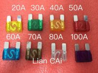 8pcs Assorted MAXI Fuse Auto Car Boat Blade 20A 30A 40A 50A 60A 70A 80A 100A Fuses Accessories