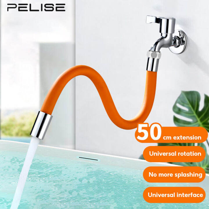 Pelise New Kitchen Faucet Extension Hose Bathroom 360° Rotation Bending