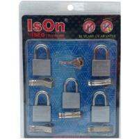 ISON by ISEO MASTER KEY ชุดกุญแจ 40มม.มาสเตอร์คีย์ 5ชุด  บอดี้เหล็กชุบและเหล็กคาร์บอน มีเลขบอกทั้งแม่และดอก