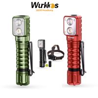 【lz】♞  Wurkkos-farol recarregável HD15 farol HD15R 18650 2A LED duplo LH351D   SST20 carga reversa USB cauda magnética caminhadas