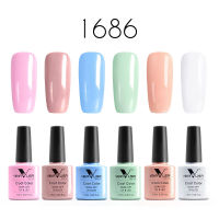 6pcs*7.5ml VENALISA Nail Varnish Kit New Arrival Soak Off Gel Lacquer LED UV Gel Polish Colorful Manicure Nail Gel Polish Set