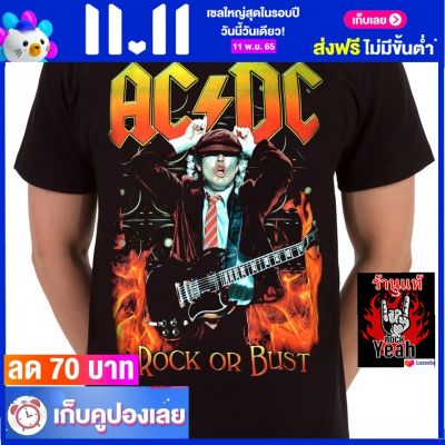 เสื้อวง AC/DC acdc เอซี/ดีซี ไซส์ยุโรป เสื้อยืดวงดนตรีร็อค เสื้อร็อค  RCM1737 สินค้าในประเทศ