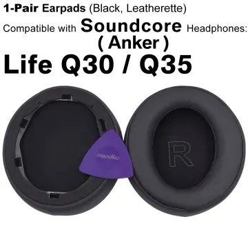  Earpads for Anker Soundcore Life Q30 q30bt Q35 Replacement Ear  Cushion Pads with Protein Leather and Memory Foam for Replacement Ear  Cushion Pads for Soundcore Q30 q30bt & Q35 : Electronics
