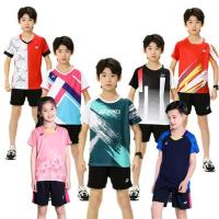 ฮิตสุดๆ☸YONEX เสื้อเจอร์ซีย์สำหรับเด็ก,เสื้อเจอร์ซีย์แห้งเร็วระบายอากาศได้สำหรับชุดกีฬาแบดมินตันวิ่งแขนกางเกงฝึกสำหรับนักเรียนหญิงและชาย