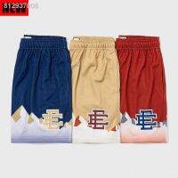 เสื้อคุณภาพสูง ✳Eric Emanuel EE NBA Co branded Shorts Nuggets Same Style Plus Size Quick drying Breathable Shorts Above Knee Beach Pant