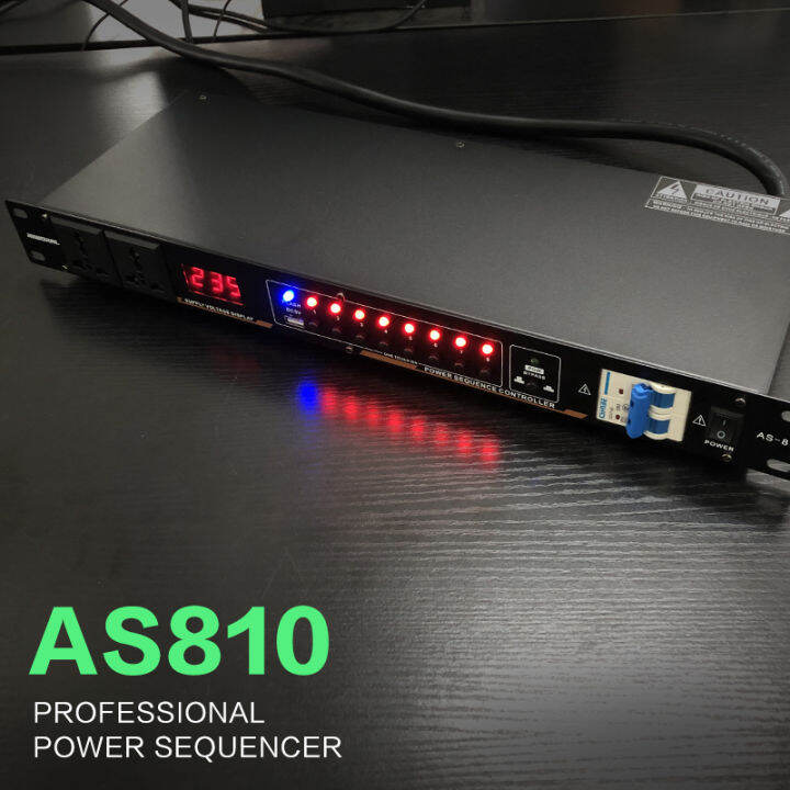 RIWORAL AS810 power sequencer controller 8 channels controllable + 2