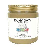 Chalk Paint ,Rainy Days Mineral Paint ( Pampas ) สีทาเฟอนิเจอร์ สำหรับงาน DIY -วินเทจ-ปกปิดดี ไม่มีกลิ่น ใช้งานง่าย ชนิดทา