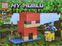 T.P. TOYS MY WORLD ตัวต่อ 81 ชิ้น (red) block