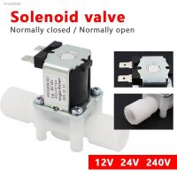 ▼▽ 1PC Plastic 12V 24V 220V Electric Magnetic Water Control Valve Solenoid Valve Switch Normally Closed 1/2