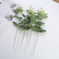 green plants  simulation plants  flower matching  decorative leaves  artificial grass  single branch  money leaf eucalyptus leaf Artificial Flowers  P