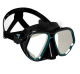 Adult mask double lens scuba diving - Black/Grey Mirror Lenses