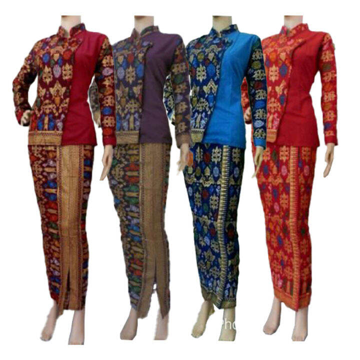 Set Kebaya Pramugari Batik Denada Santika | Lazada Indonesia