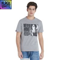 BWCB -DAVIE JONES เสื้อยืดพิมพ์ลาย สีเทา Graphic Print T-Shirt in grey TB0184TD