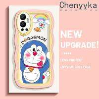 เคส Chenyyyka สำหรับ Infinix Hot 12 Play NFC 12i ร้อน12 Play Note 12 G96เคสการ์ตูนน่ารักลายโดราเอมอนใหม่ Colour มาการอนคลื่นชายแดนเคสมือถือกันกระแทกแบบใสที่สร้างสรรค์เคสโปร่งใสลายกล้องถ่ายรูปซิลิกาเจลฝาครอบป้องกัน