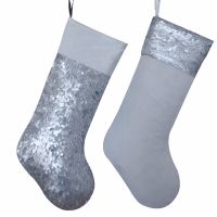 Free shipping Decoration Sequin Glitter body Christmas stocking with velvet cuff Gold socks P7923 Socks Tights