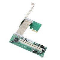 PCI-E PCI สายเคเบิลอะแดปเตอร์ PCI คู่ Mini Pcie X1กับอะแดปเตอร์ FJK3825ไรเซอร์การ์ด X16