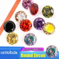 hotx【DT】 Astrobox Round Gem Stone Sew Rhinstone Glass Pointback Loose Beads Clothing Jewelry Making