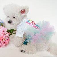 New Miniature Dog Teddy Princess Dress Holiday Party Pet Tutu Kitten And Puppy Multicolored Skirt Nice Family Pet Accessories Dresses