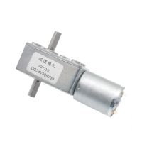 มอเตอร์เกียร์เทอร์โบแบบหมุนกลับได้มอเตอร์ลดเกียร์ Dc 6V 12V 24V กระปุกเกียร์ไฟฟ้าแบบหนอนหมุนได้แรงบิดสูง6-150Rpm