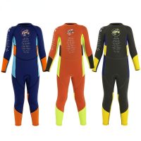 Kids Wetsuit 2.5Mm Neoprene Thermal Swimsuit Youth Boys Girls One Piece Wet Suits For Scuba Diving Full Swimsuit