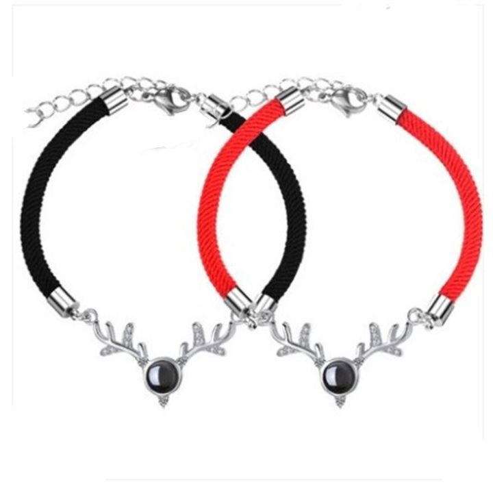 cod-deer-has-you-projection-bracelet-a-pair-of-silver-tanabata-valentines-day-gift-red-and-black-factory-distribution