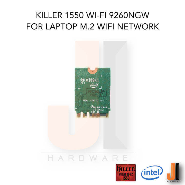 killer-1550-intel-wireless-ac-9260ngw-card-for-laptop-m-2-wifi-network-wireless-lan-bluetooth-v-5-1-dual-band-2-4ghz-5ghz-160mhz-speed-1-73-gbps-ของใหม่มีการรับประกัน