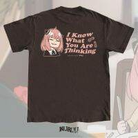 เสื้อยืด พิมพ์ลายอนิเมะ Spy X Family Kuruu Anya Thinking Tee สําหรับผู้ชาย