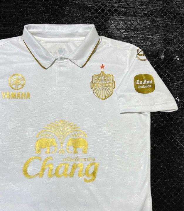 ์เสื้อบุรีรัมย์-2023-เสื้อคอปก-ชุดบอลบุรีรัมย์-ตัวใหม่ล่าสุด-ผ้ามีลายบอกรัก