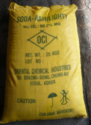 โซดาแอช ไลท์ เกาหลี , Sodium carbonate , Soda Ash Light ขนาด 25 กก.