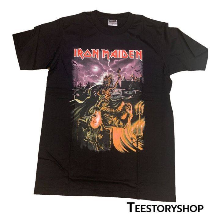 เสื้อวงดนตรี-iron-maiden-เสื้อผ้าวินเทจ-โดนใจสายแฟชั่น