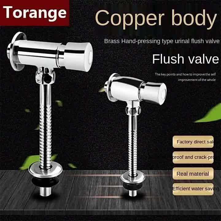 All Copper Urinal Handpress Flush Valve Accessories Men's Toilet Urinal Urinal Switch Press