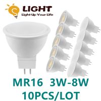 [Qingxin fabrics] สปอตไลท์ไฟ LED GU5.3 MR16 3W-8W 220V AC110V Ac/ ลำแสง DC12V มุม38/120องศาสำหรับบ้านประหยัดพลังงานหลอดไฟในร่มสำหรับโต๊ะ