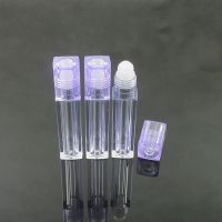 3pieces Cosmetic Makeup Ball Travel Container Perfume Vials Roller Lip Gloss Tube Empty Refillable