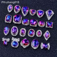 10Pcs/Lot 3D Charms Rainbow Crystal Diamonds nail stone strass rhinestones glitter nail art 3d decoration jewelry HTY3906-3925