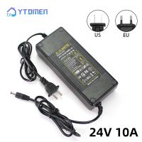 Power Supply Adapter DC 24V 10A New AC 100V-240V 240W Converter power Adapter DC24V 10A 2.1mm-2.5mmx5.0mm EU US AU Plug